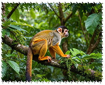 real squirrel monkey